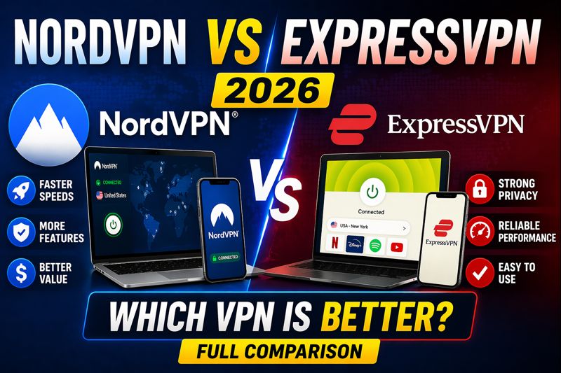 NordVPN vs ExpressVPN 2026
