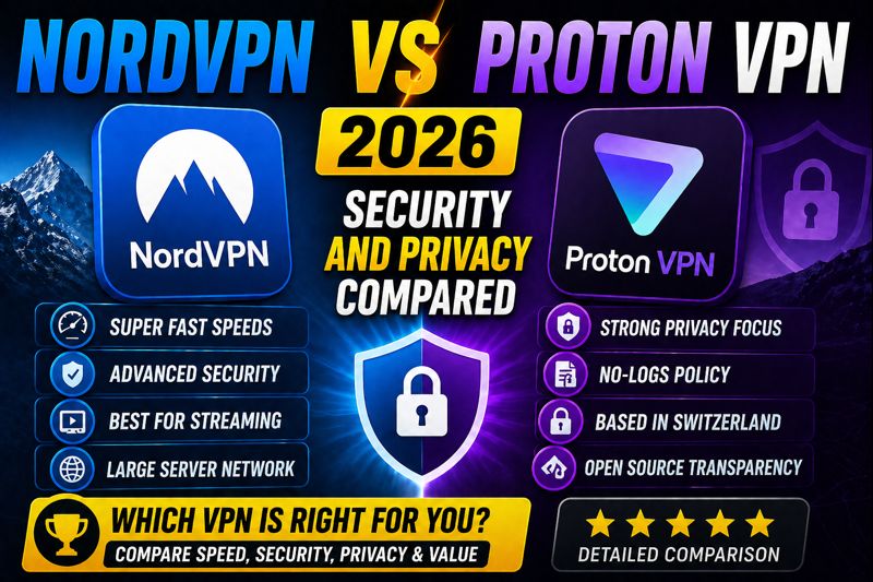 NordVPN vs Proton VPN 2026