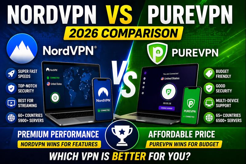 NordVPN vs PureVPN 2026