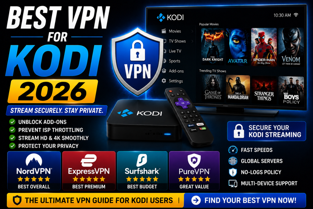 Best VPN for Kodi 2026