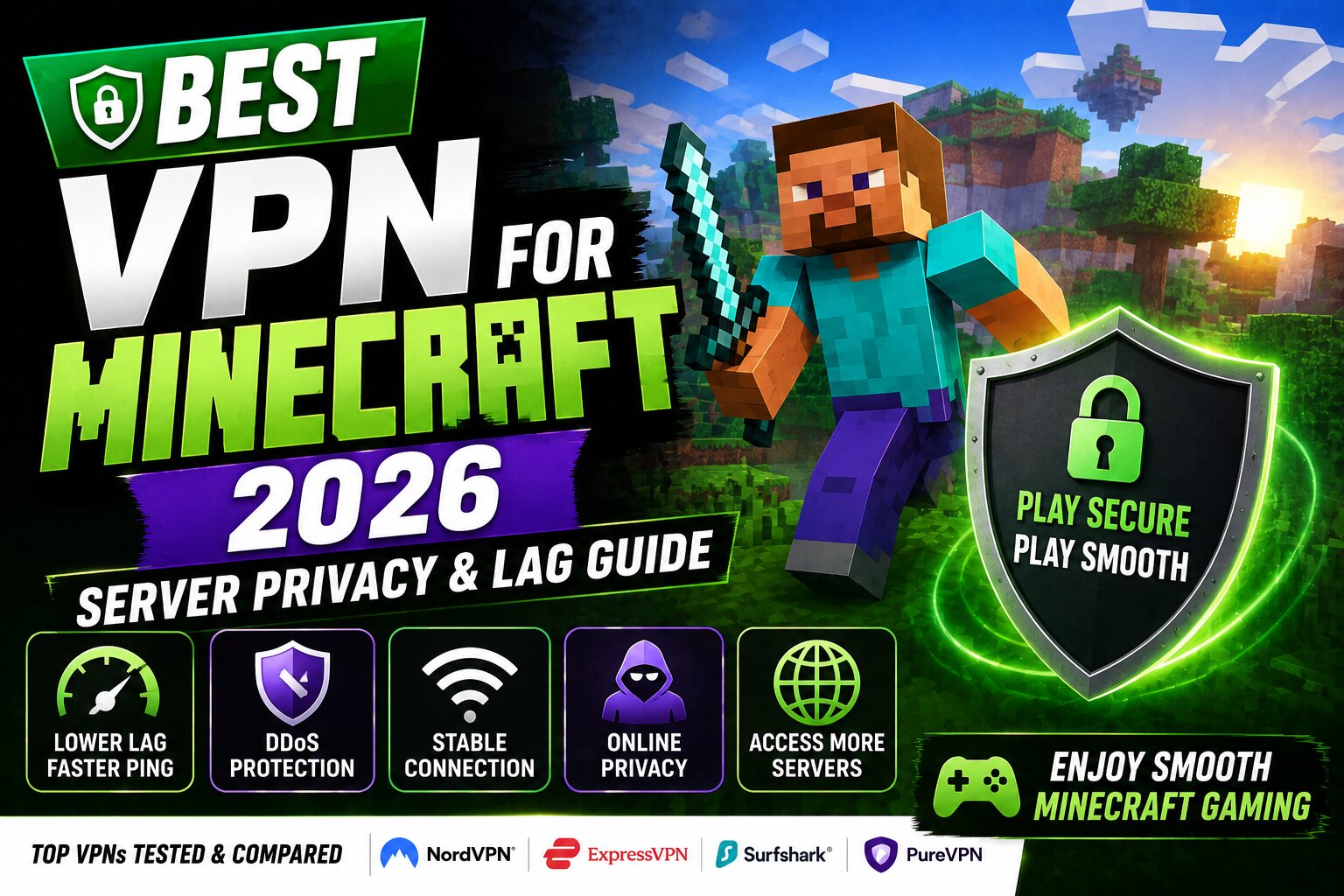 Best VPN for Minecraft 2026