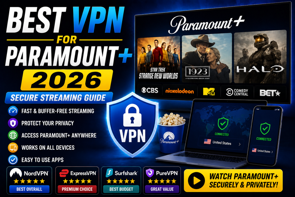 Best VPN for Paramount Plus 2026