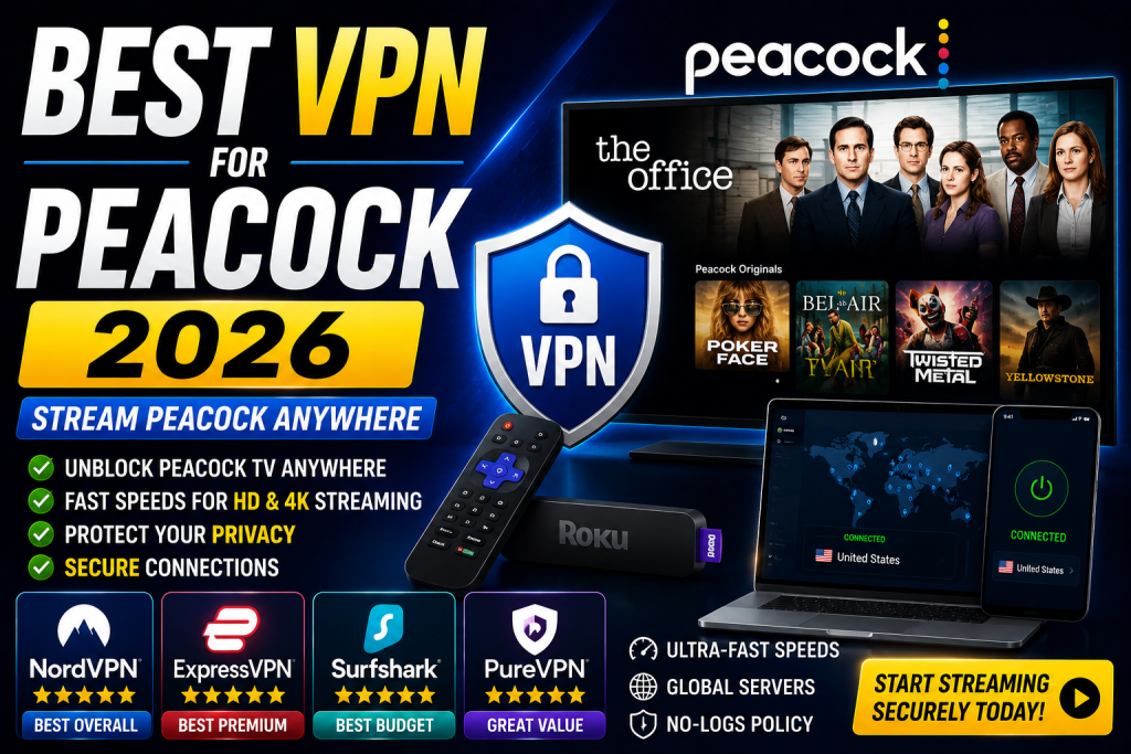 Best VPN for Peacock 2026