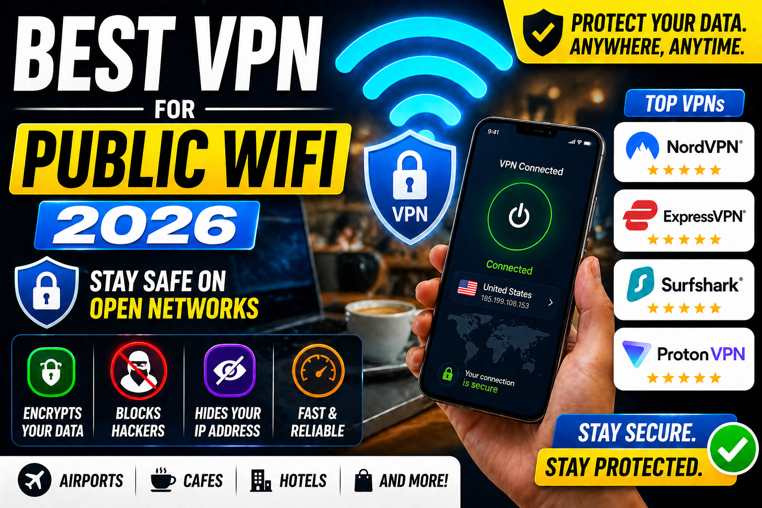 Best VPN for Public WiFi 2026