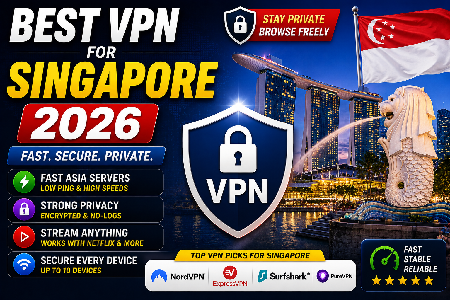 Best VPN for Singapore 2026