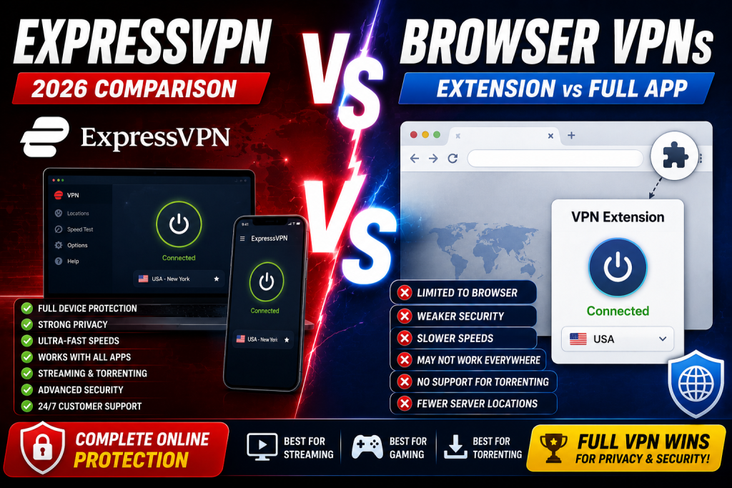 ExpressVPN vs Browser VPNs 2026