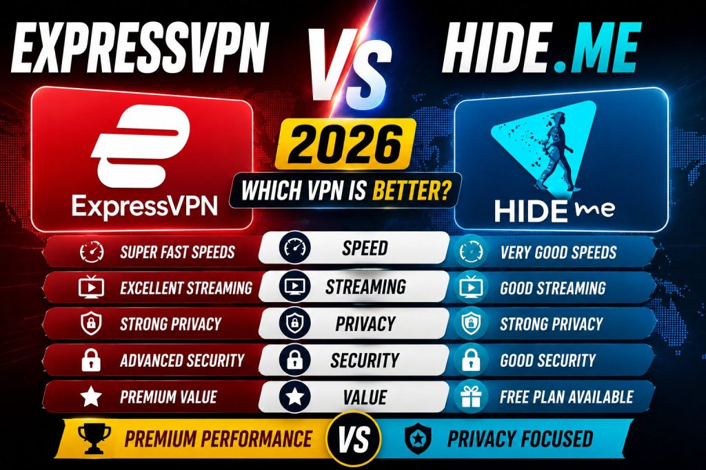 ExpressVPN vs Hide.me 2026