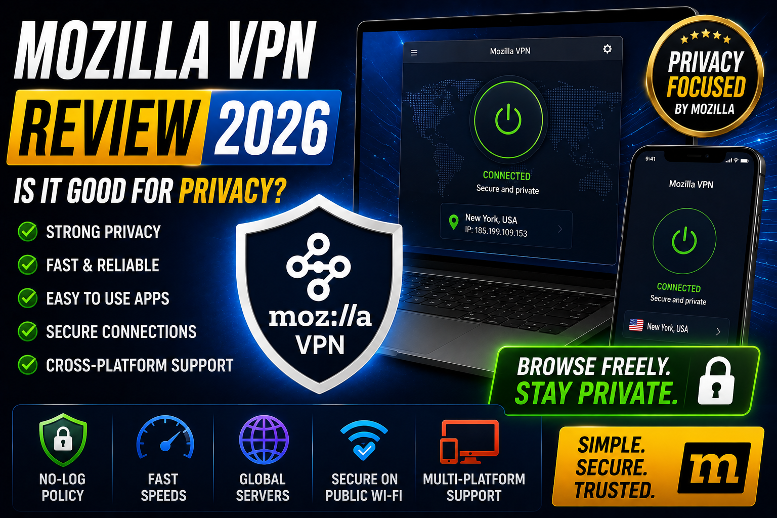 Mozilla VPN Review 2026