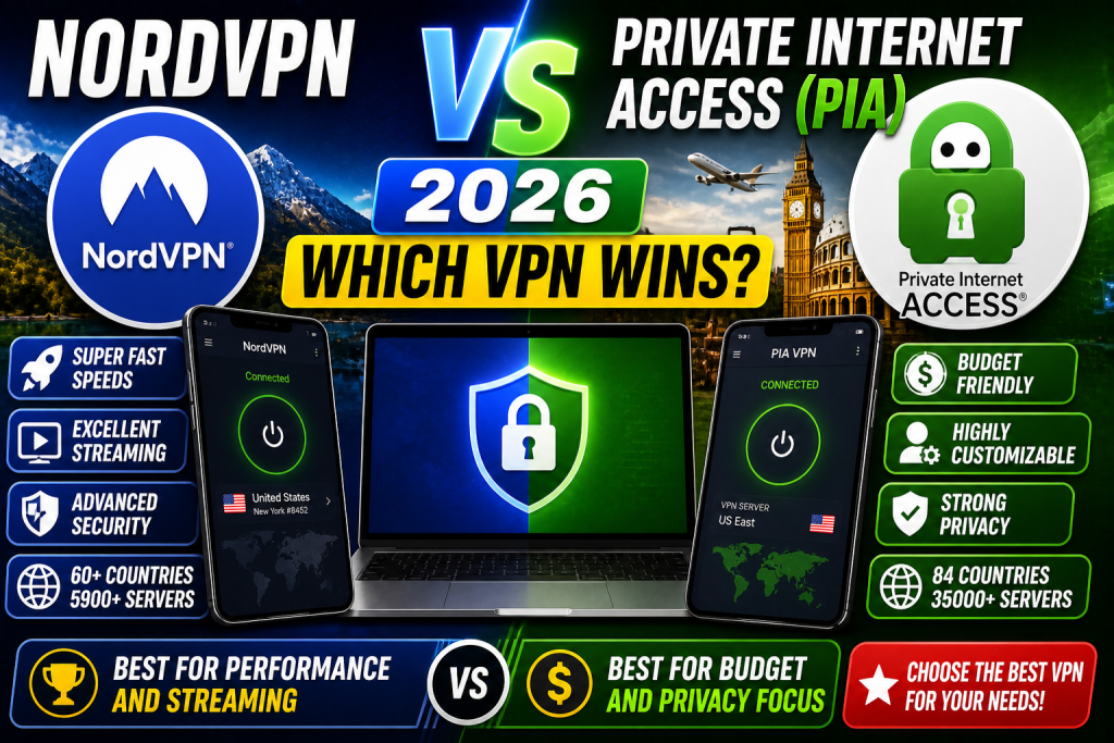 NordVPN vs Private Internet Access 2026