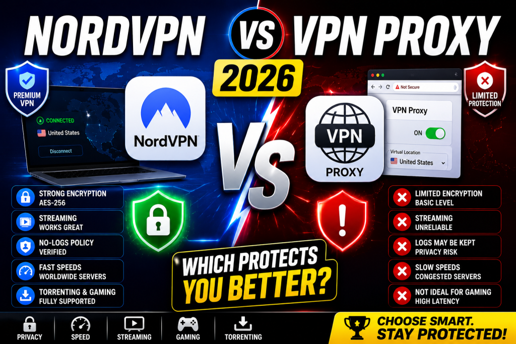 NordVPN vs VPN Proxy 2026