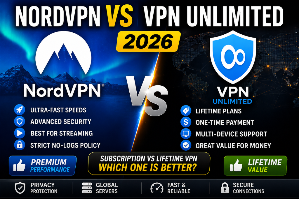 NordVPN vs VPN Unlimited 2026