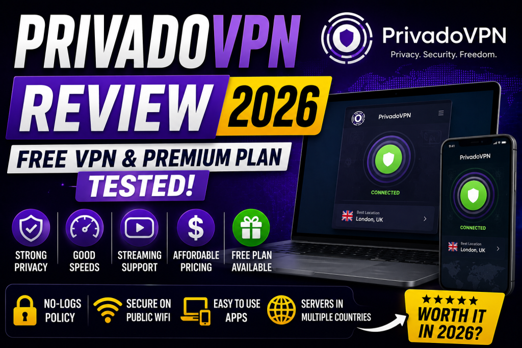 PrivadoVPN Review 2026