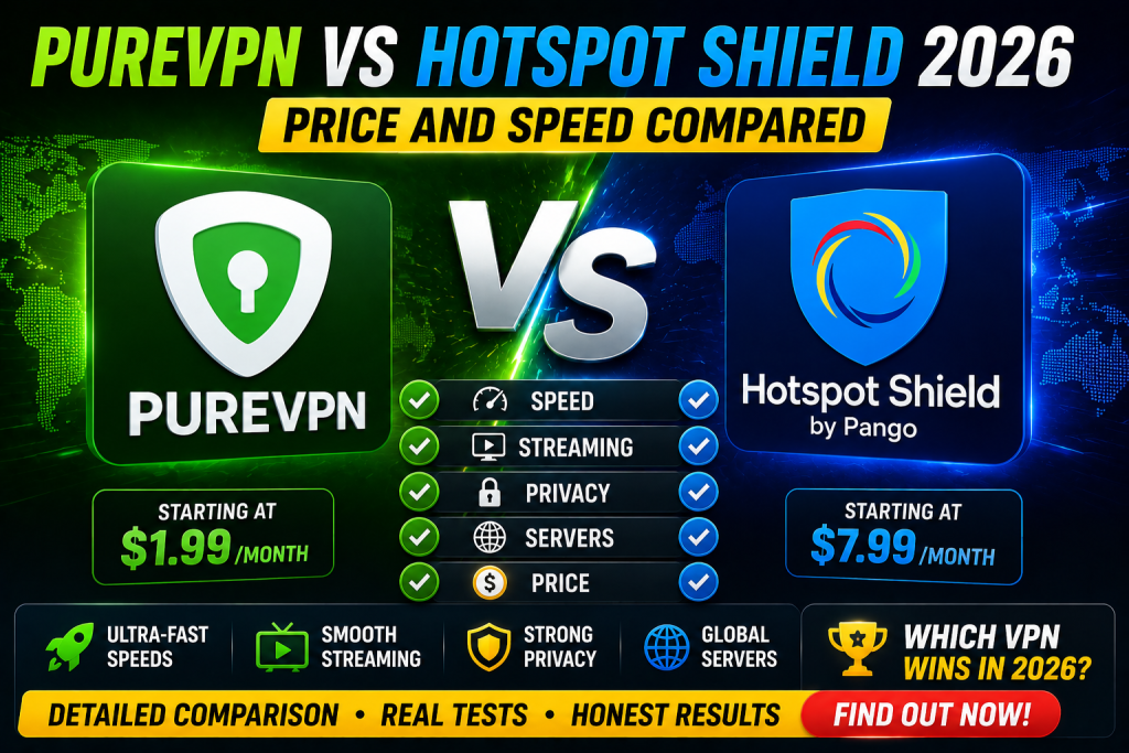 PureVPN vs Hotspot Shield 2026