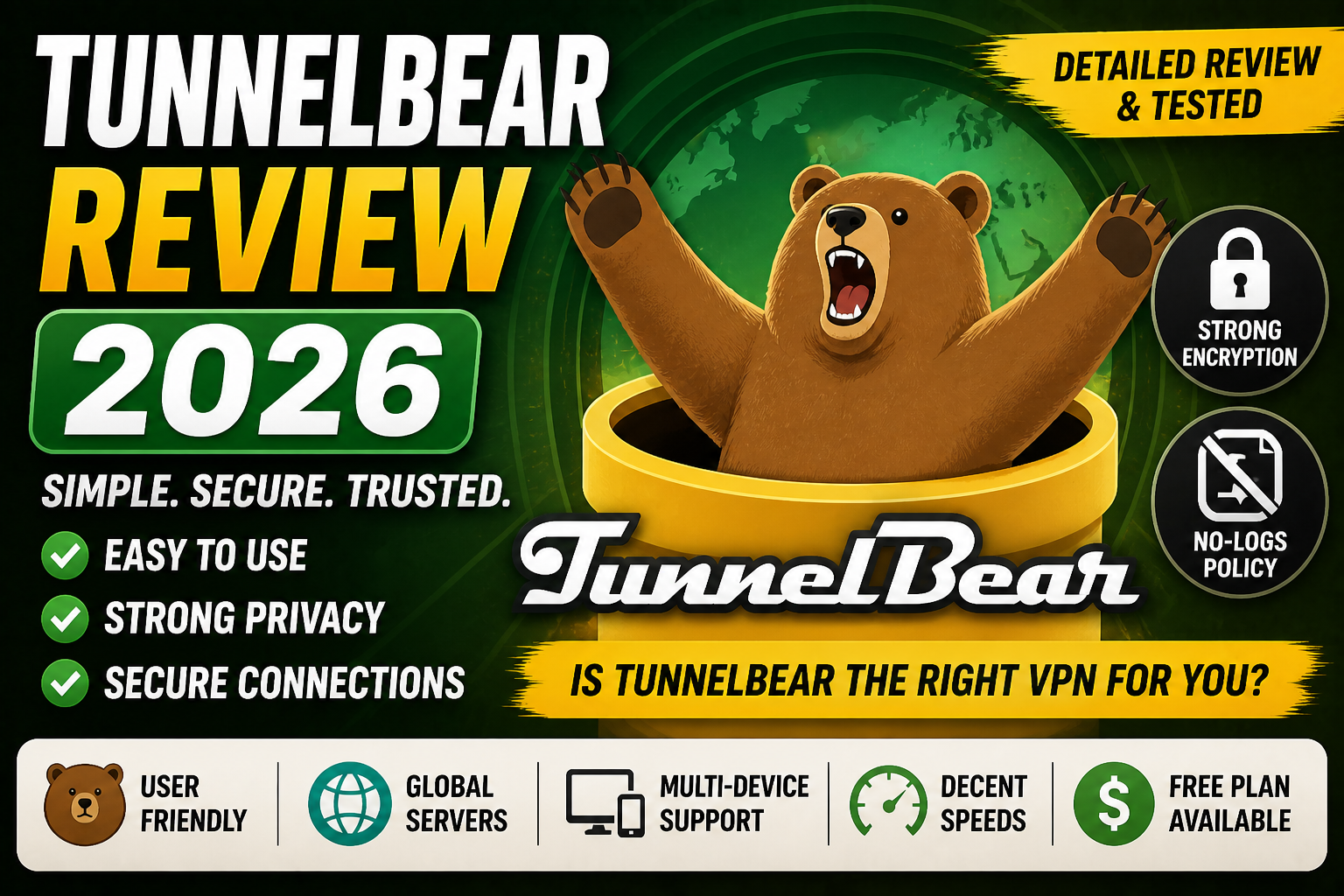 TunnelBear Review 2026