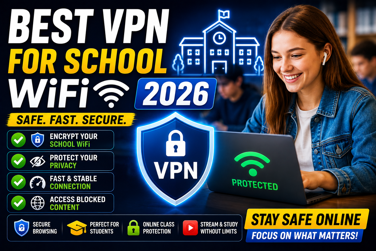 Best VPN for School WiFi 2026