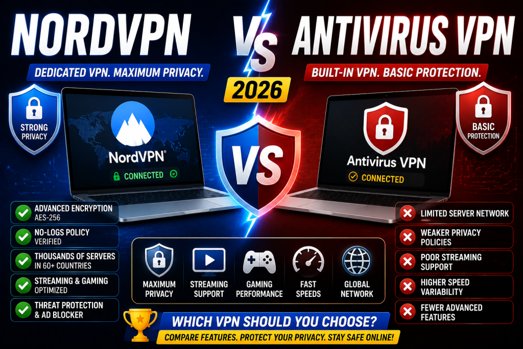 NordVPN vs Antivirus VPN 2026