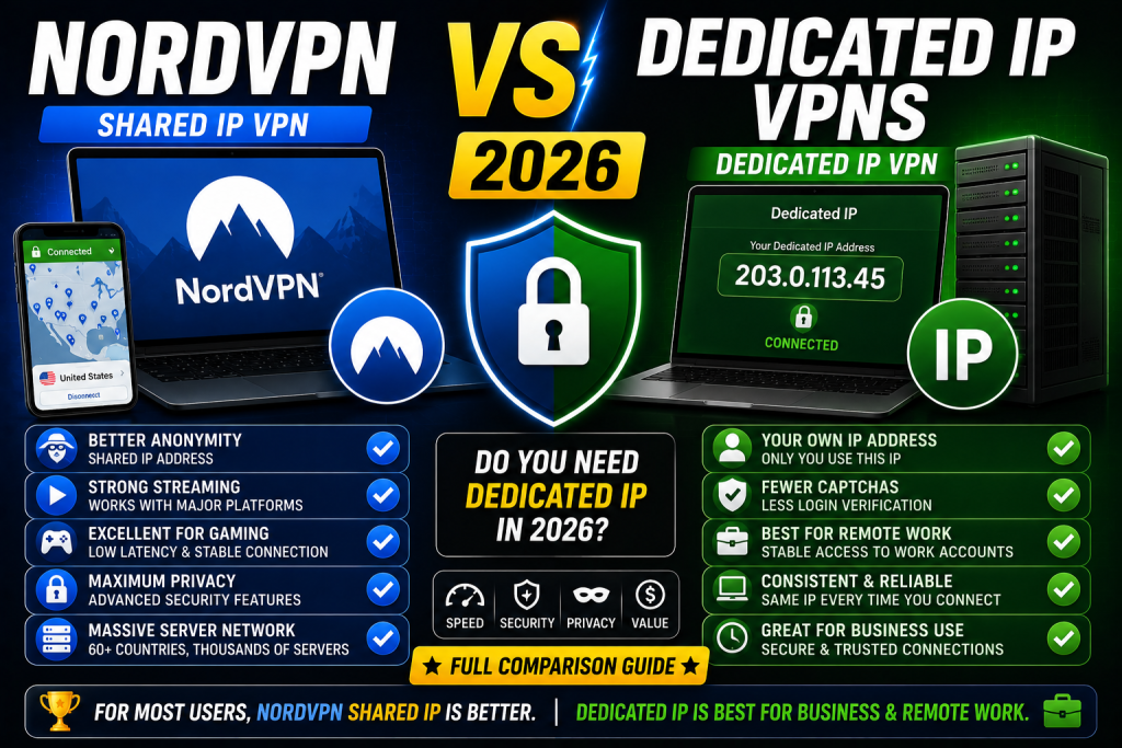 NordVPN vs Dedicated IP VPNs 2026